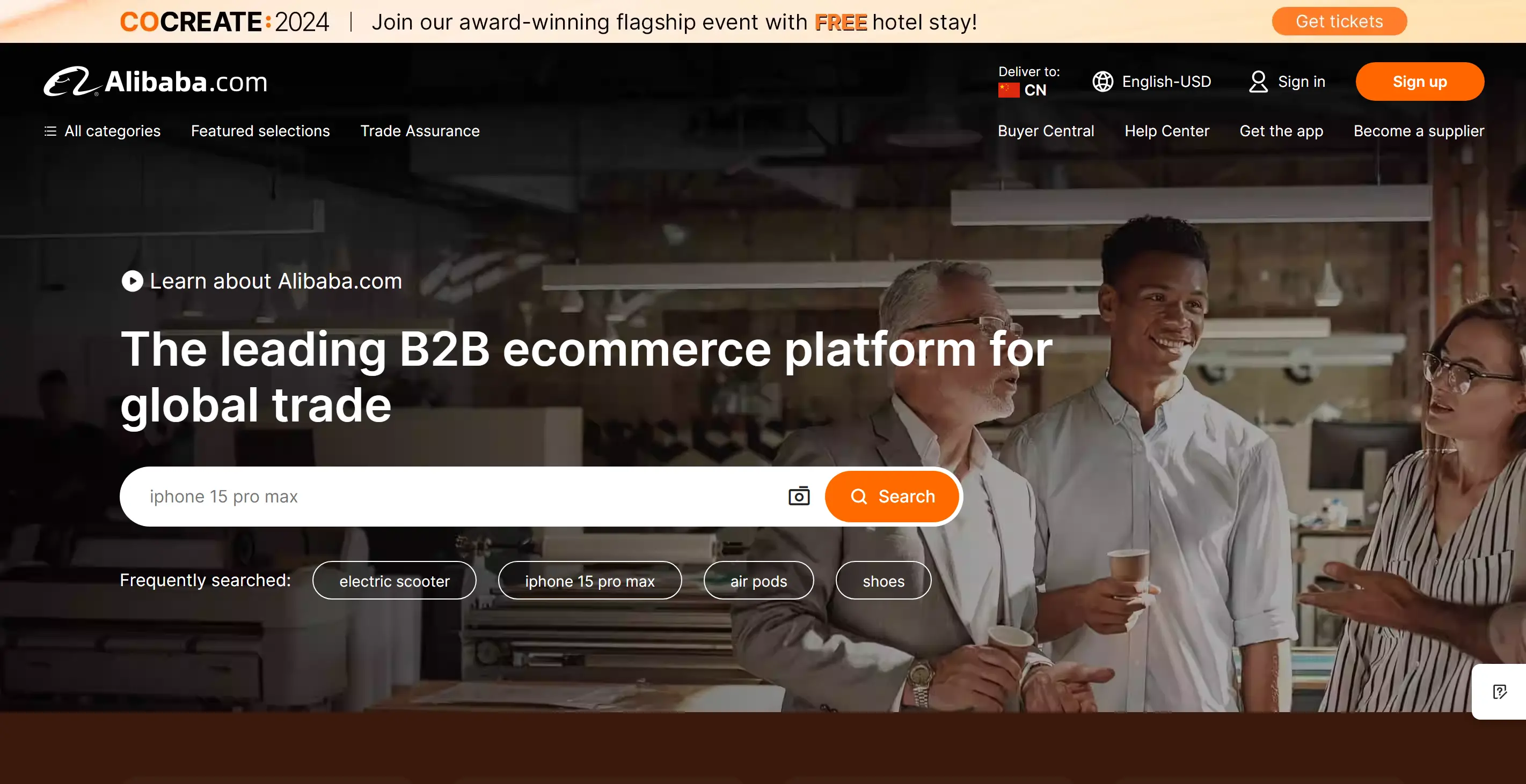 Alibaba - online B2B marketplace