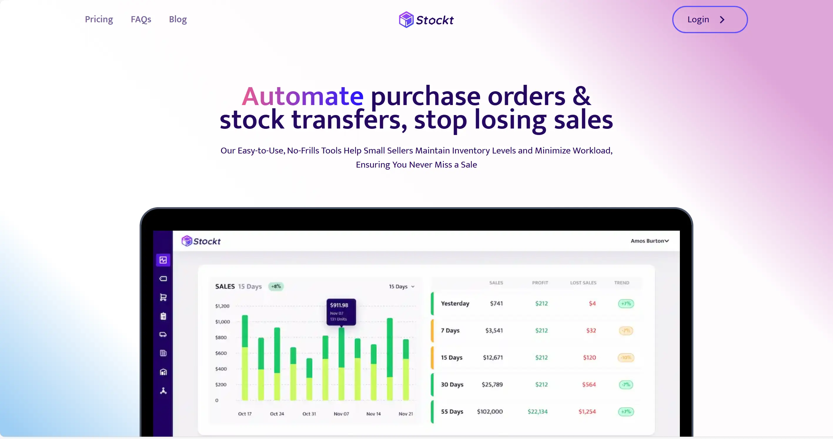 Stockt - inventory management platform