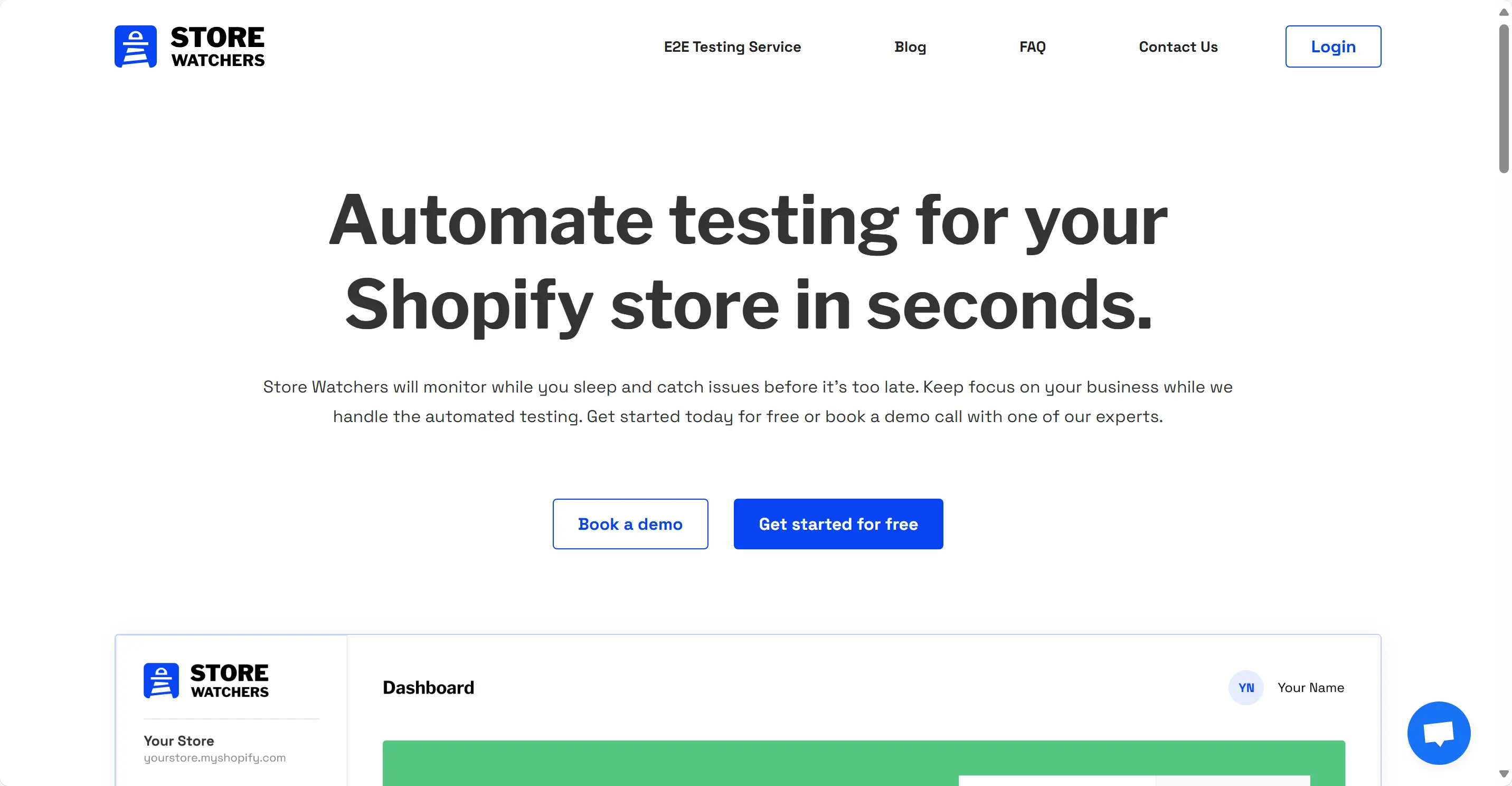 Storewatchers - Automated Testing & Monitoring for Shopify