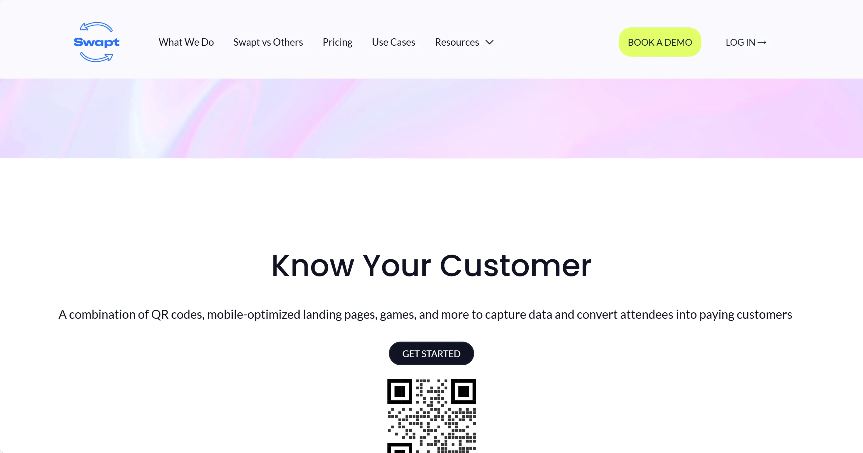 Swapt QR - Convert anonymous visitors into loyal customers