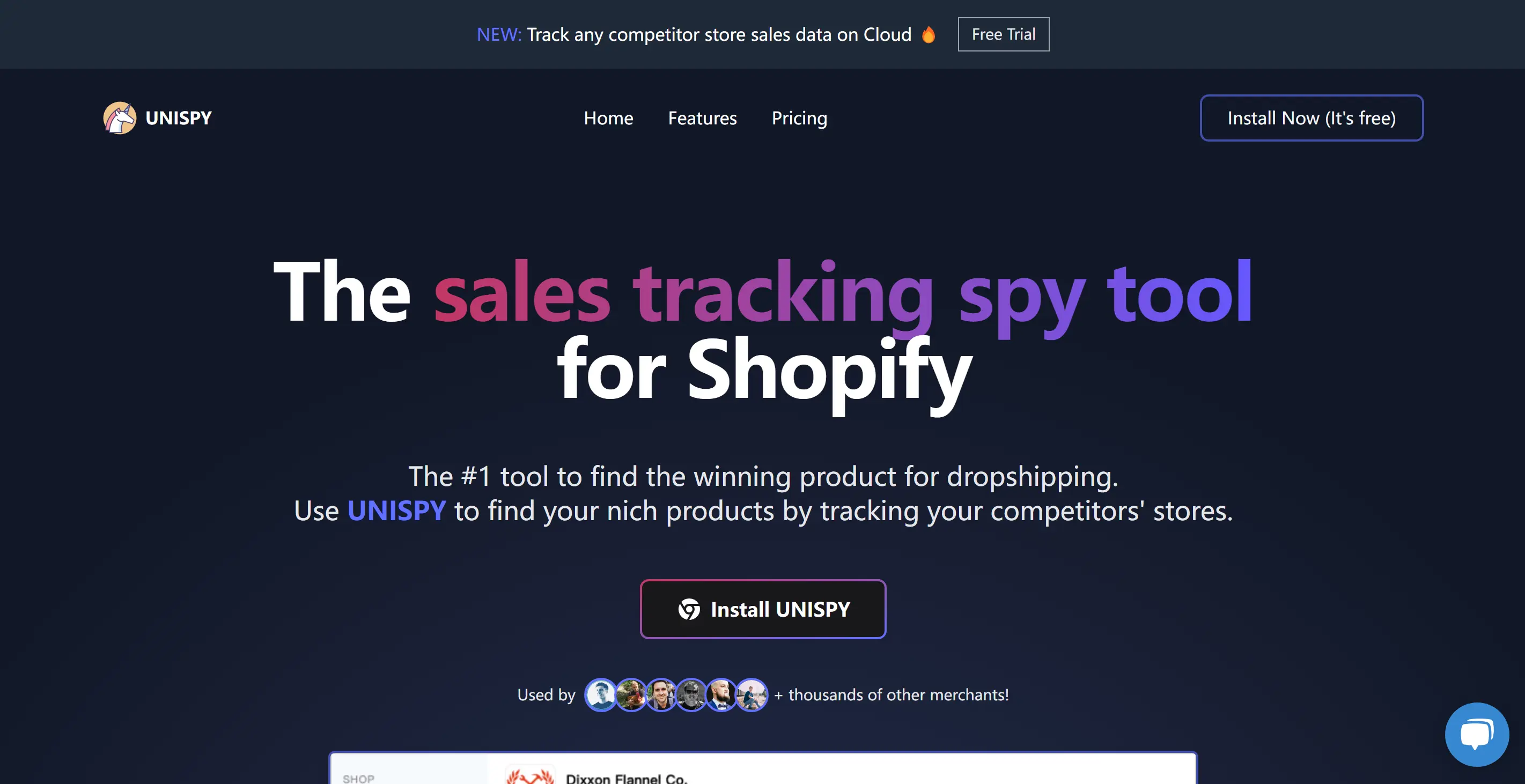 UNISPY - Shopify Sales Tracking Spy Tool