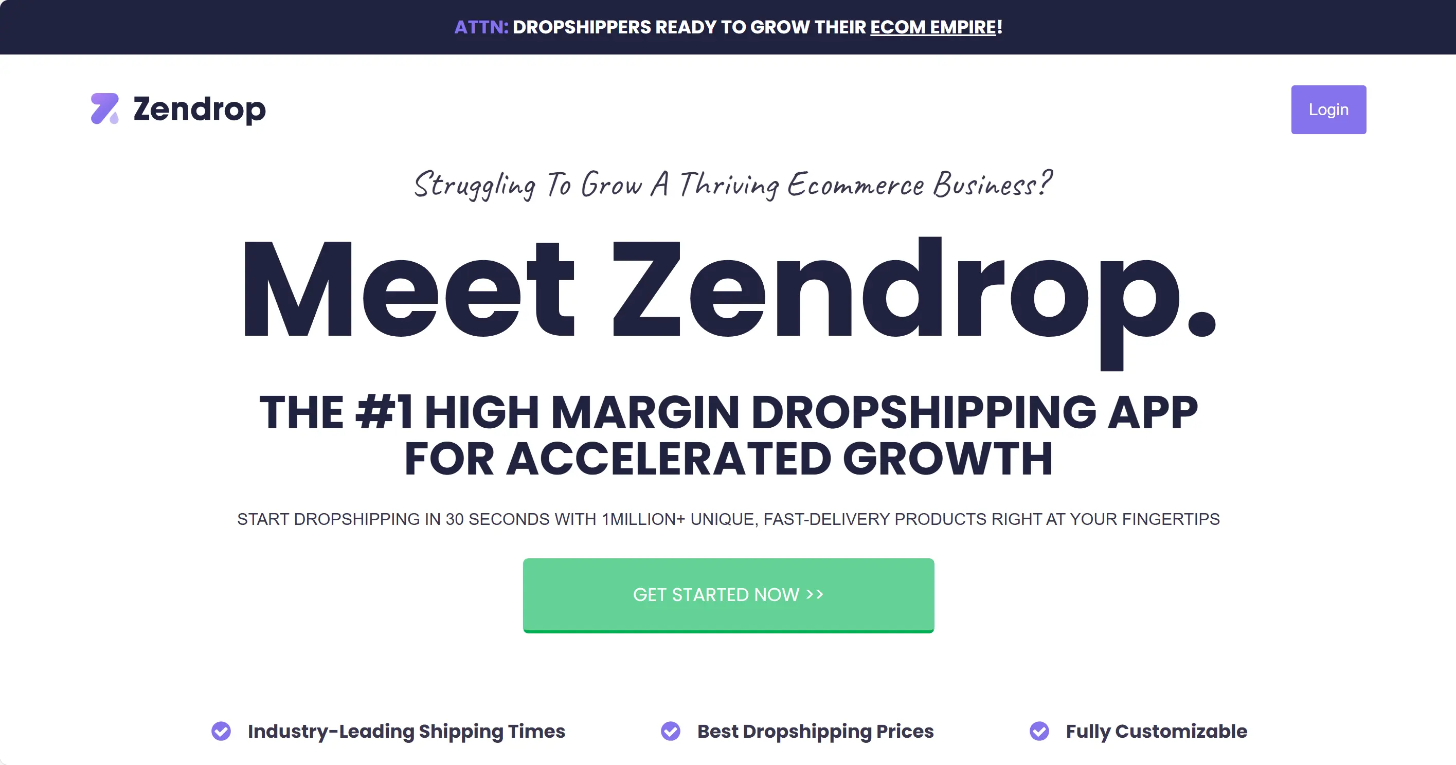 Zendrop Dropshipping